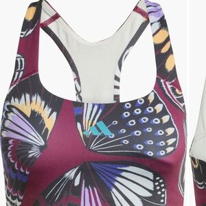 adidas Multicolor Butterfly Print Sports Bra